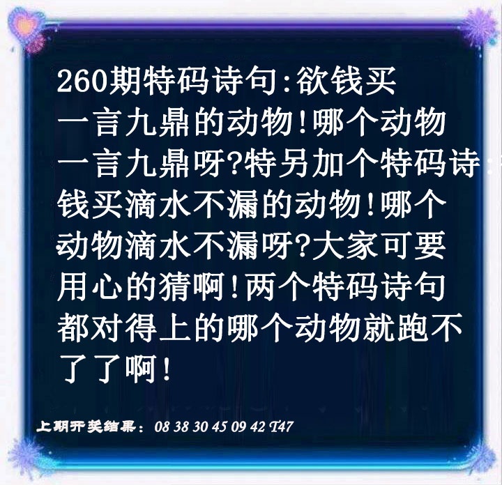 特码诗句